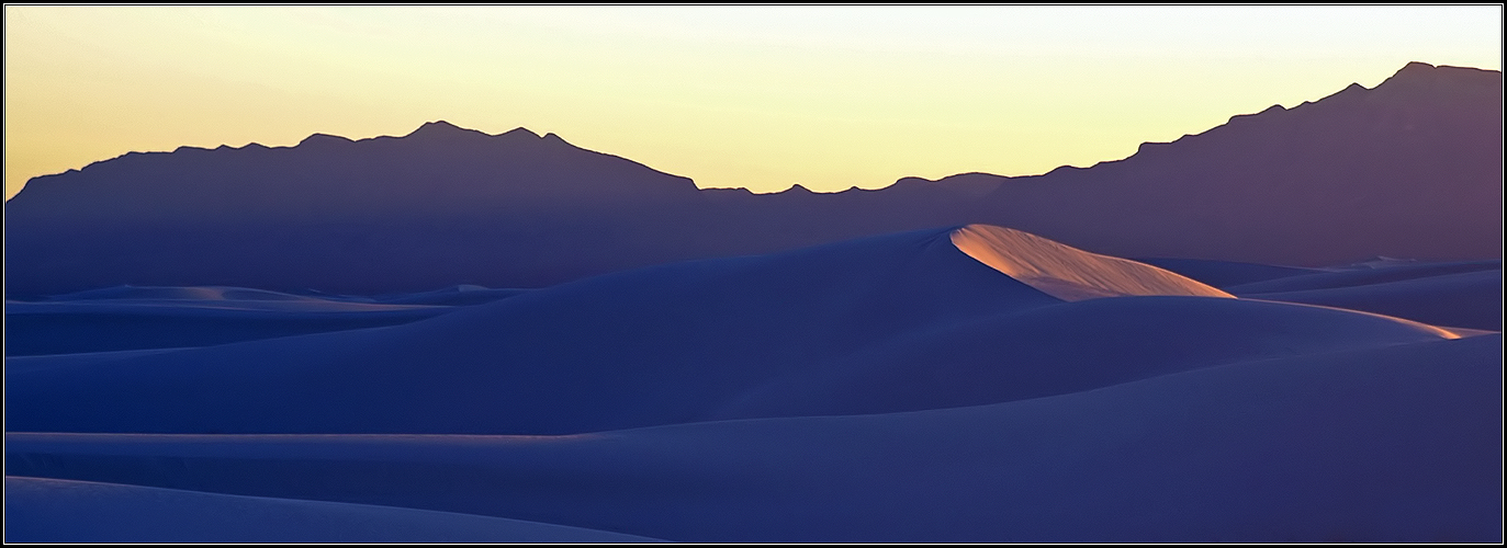 Dunes in the last sunlight