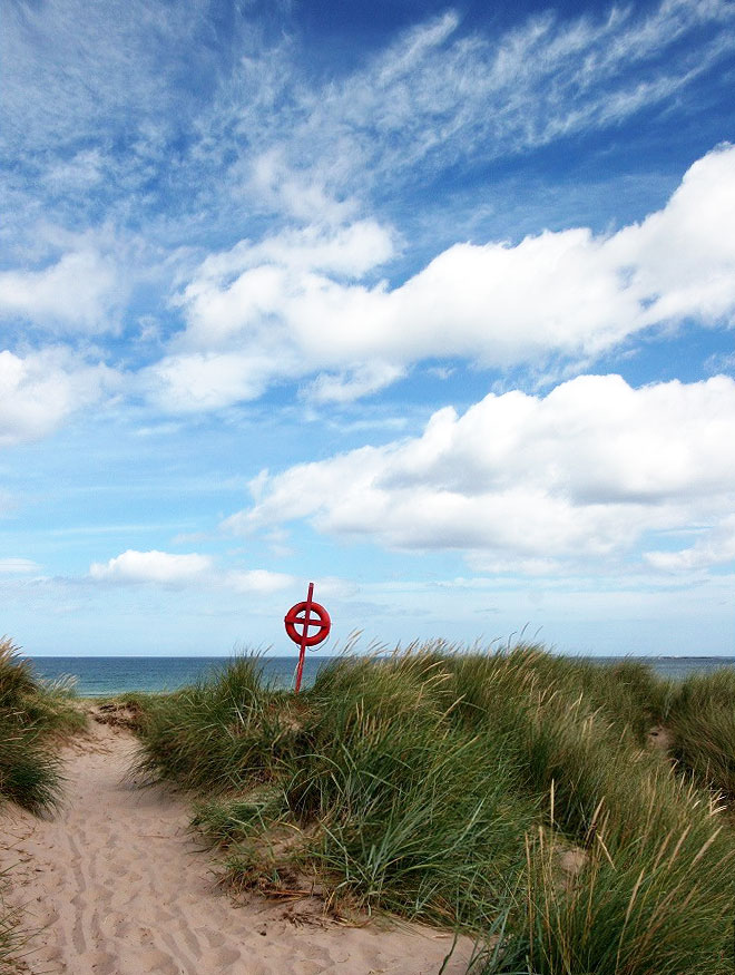 Dunes near Bamburgh Castle