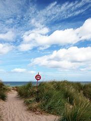 Dunes near Bamburgh Castle