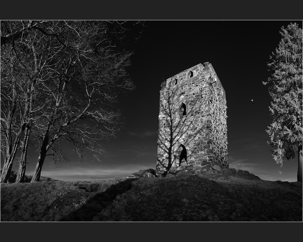 Dunkel war's, der Mond schien helle Foto & Bild infrarot, techniken