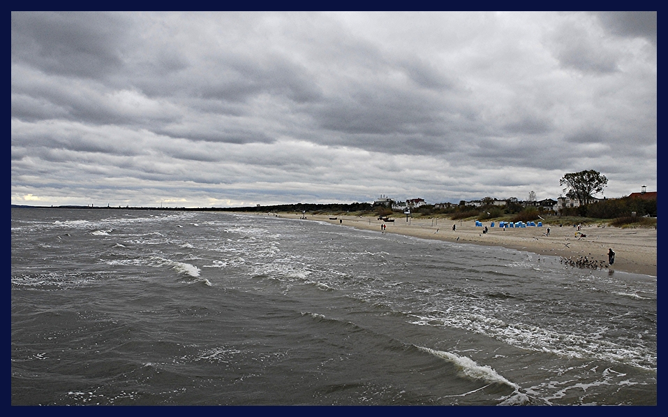 Dunkele Wolken über Usedom