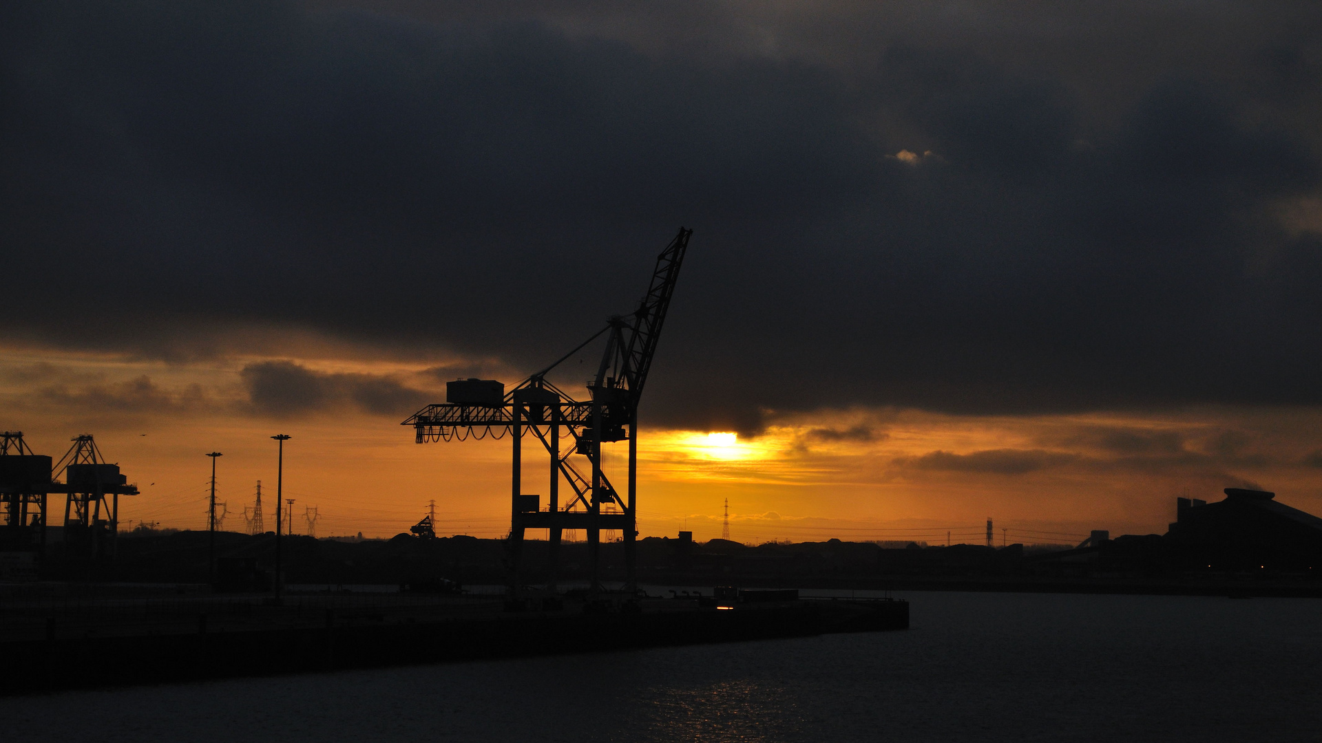 Dunkerque Frankreich - Containerhafen