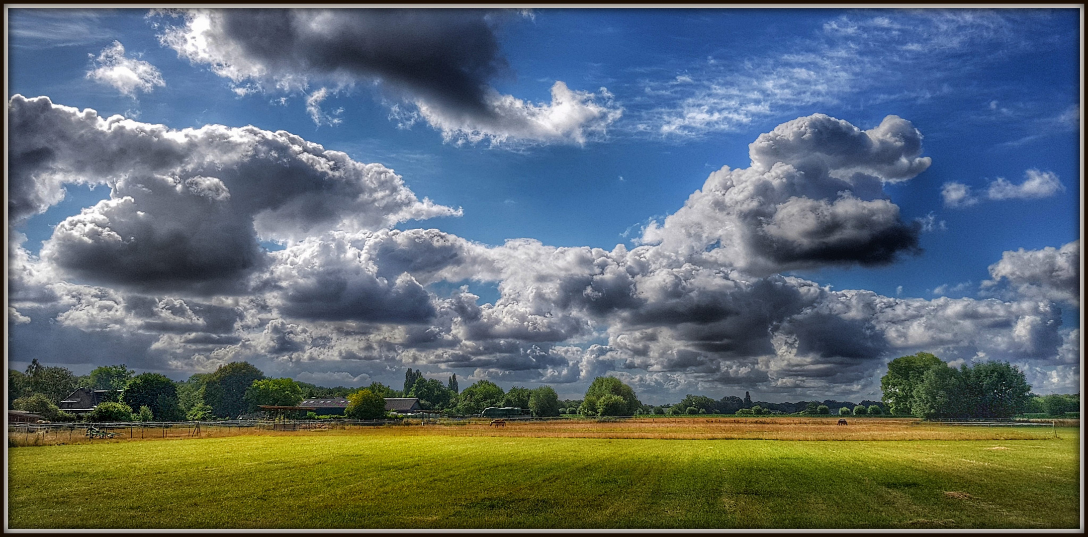 Dunkle Sommerwolken