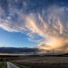 dunkle und helle Regenwolken