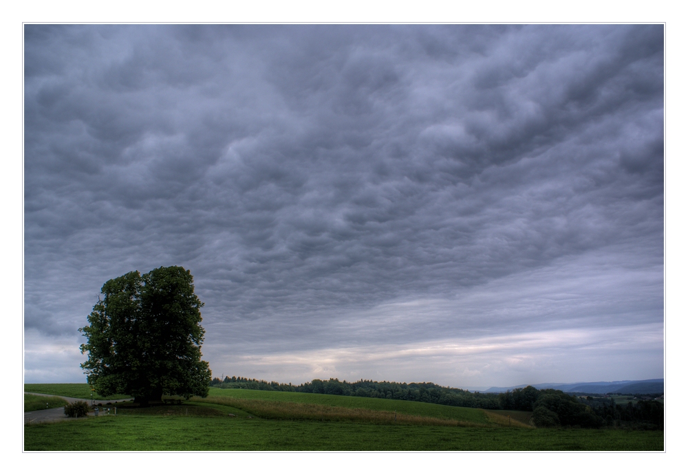 dunkle Wolken