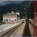 Dunkle Wolken am Bernina