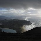 Dunkle Wolken am Cascade Head