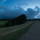 Dunkle Wolken am Himmel 