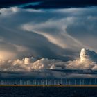 Dunkle Wolken am Nordstrand