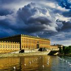 Dunkle Wolken - Stockholms slott oder Kungliga slottet - Schweden