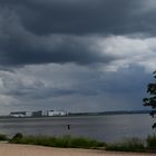 Dunkle Wolken über Blankenese