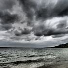 dunkle Wolken über dem Ammersee