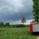 Dunkle Wolken über der Ohligser Heide