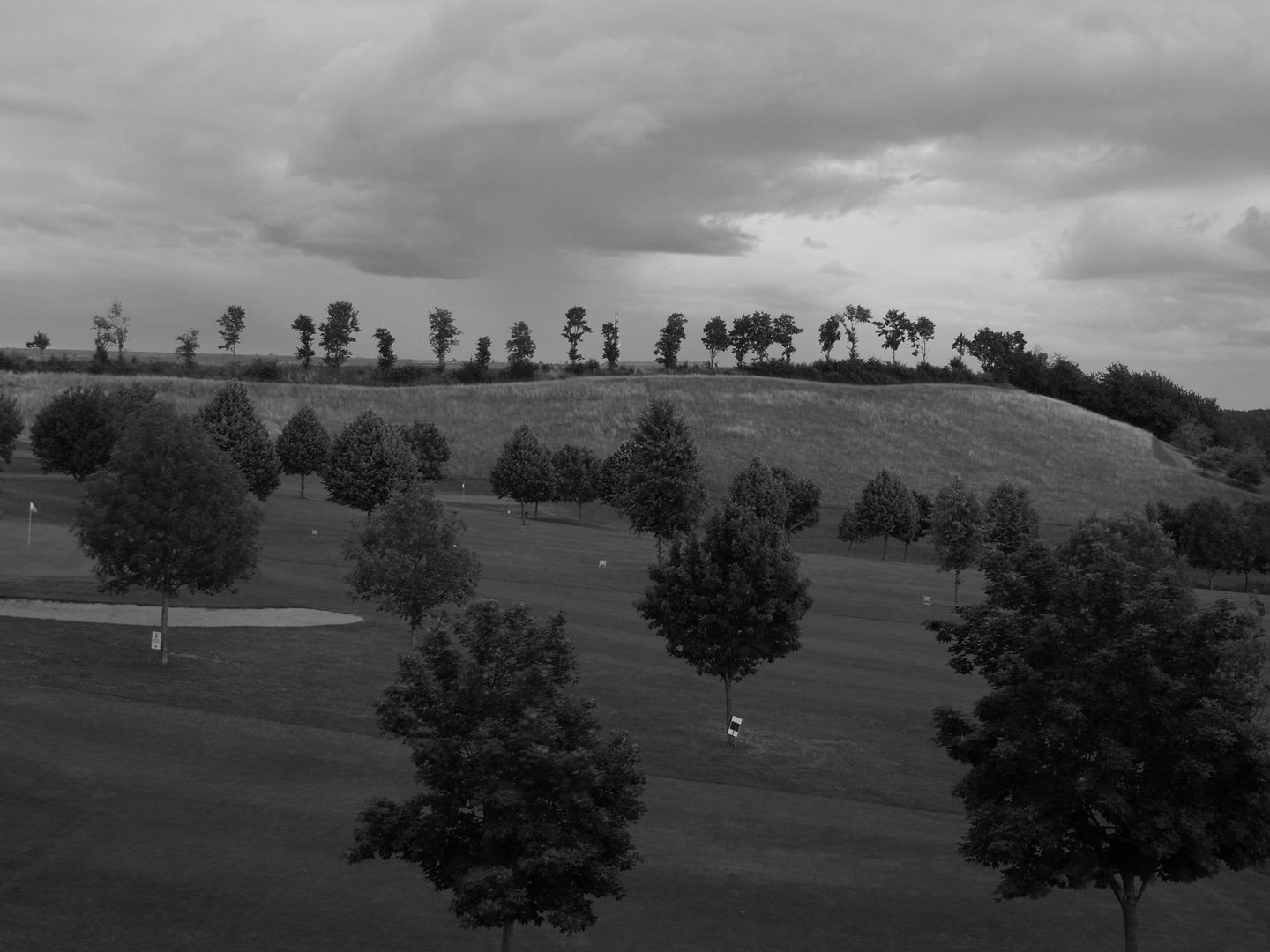 dunkle Wolken über Geiselwind - 2