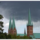 Dunkle Wolken über Lübeck...