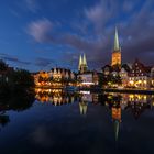 Dunkle Wolken über Lübeck