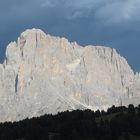 Dunkle Wolken überm Langkofel