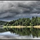 dunkle Wolken ziehen auf