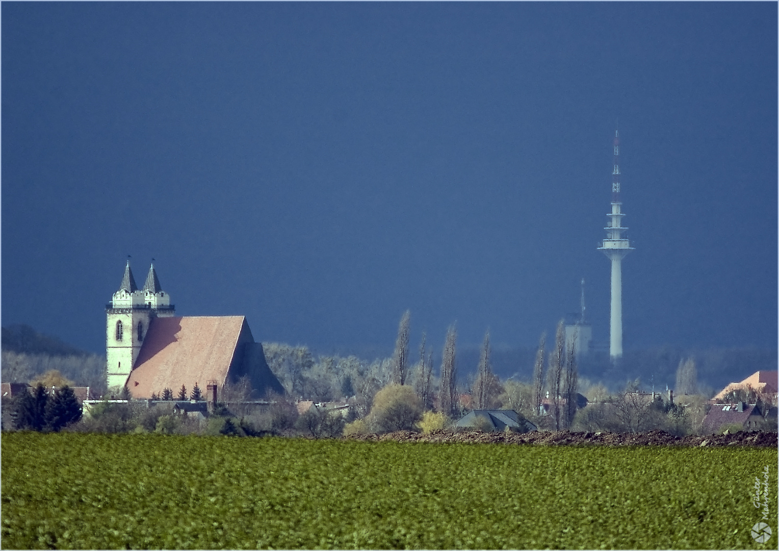 Dunkle Wolkenwand