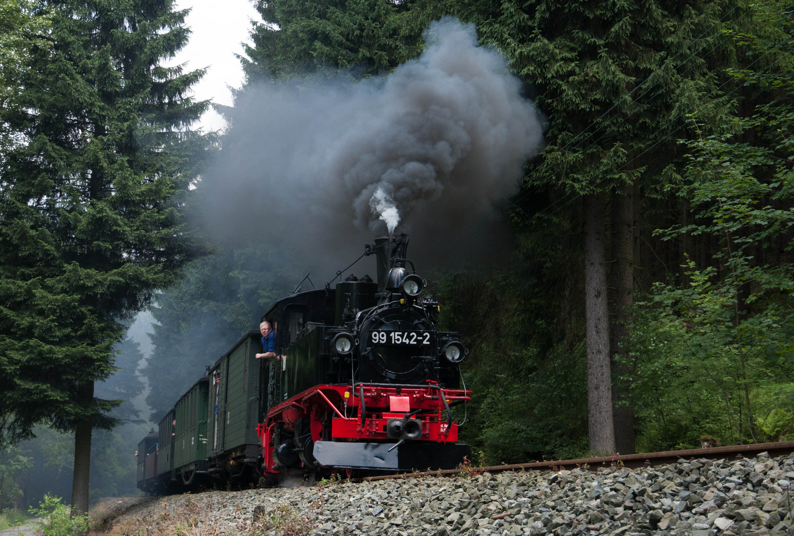 Dunkler Rauch im Preßnitztal