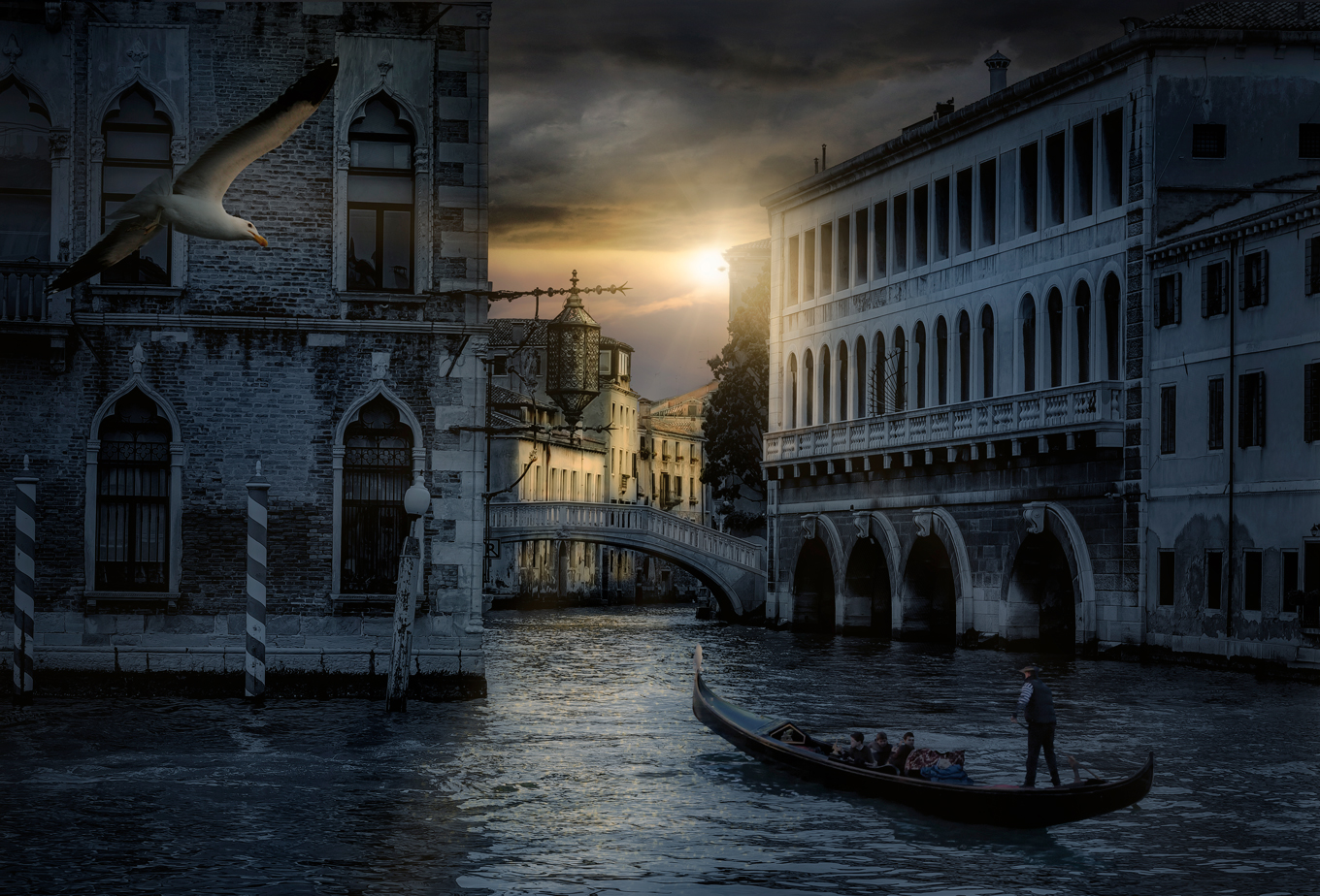 Dunkles Venedig 4 (farbige Version)