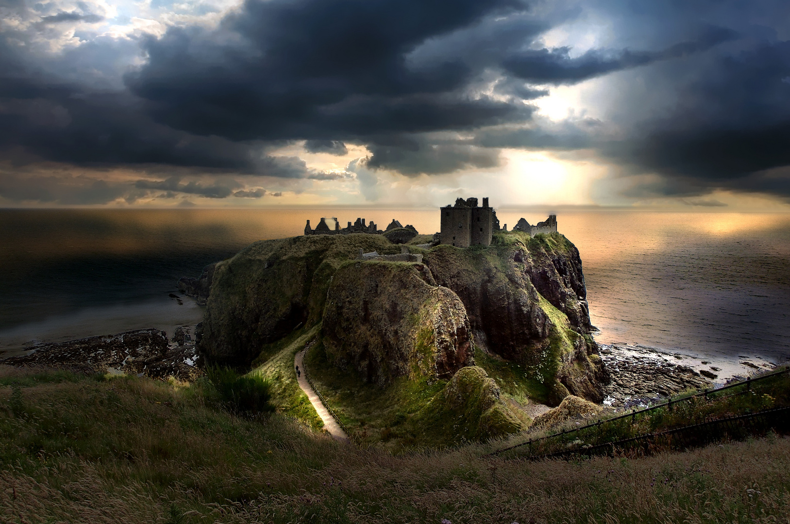 Dunnottar castle - Schottland Foto & Bild | wasser ...
