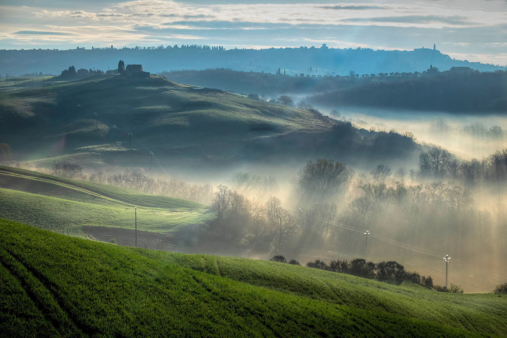 Dunst am Morgen - Val d´Orcia