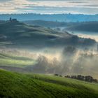 Dunst am Morgen - Val d´Orcia