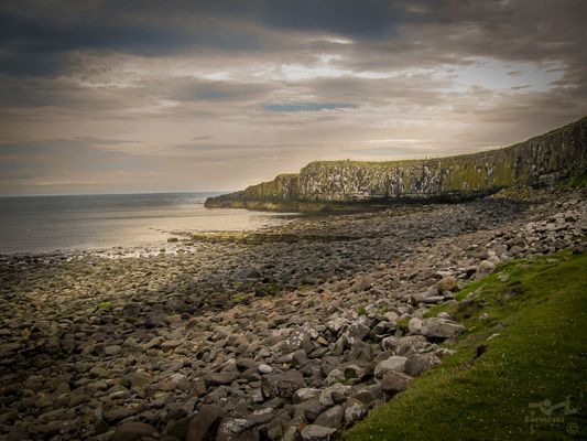Dunstanburgh castle Steilküste, Northumberland