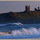 Dunstanburgh castle winter evening 1b