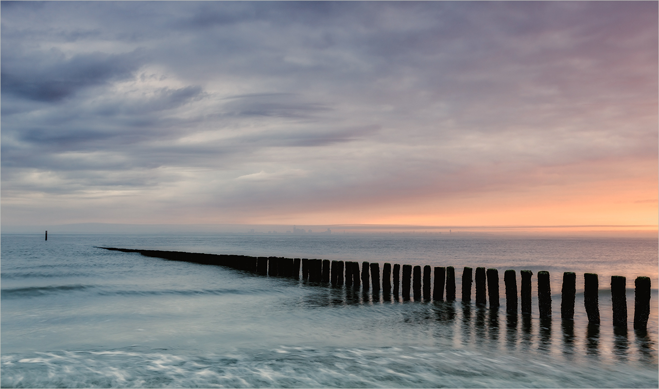 Dunstige Morgenstimmung an der Nordsee