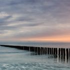 Dunstige Morgenstimmung an der Nordsee