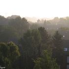 Dunstige Morgenstimmung über Norderstedt