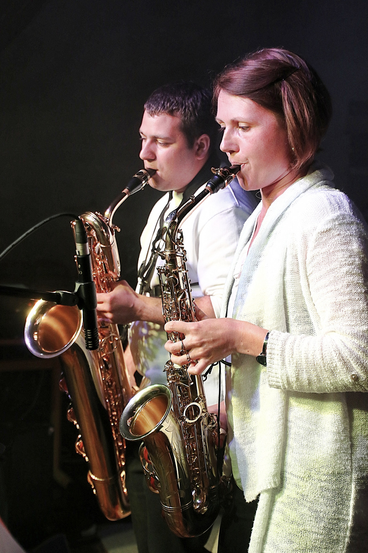 duo de saxophones !