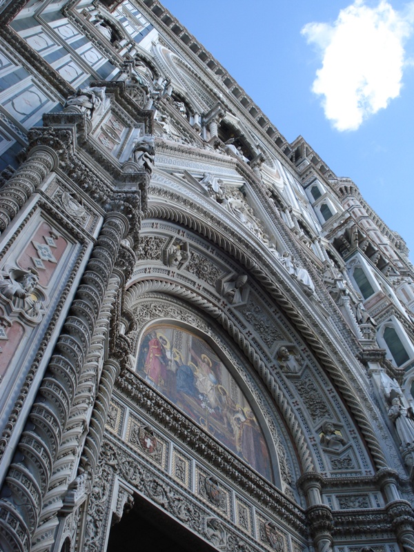 Duomo, particolare della facciata.