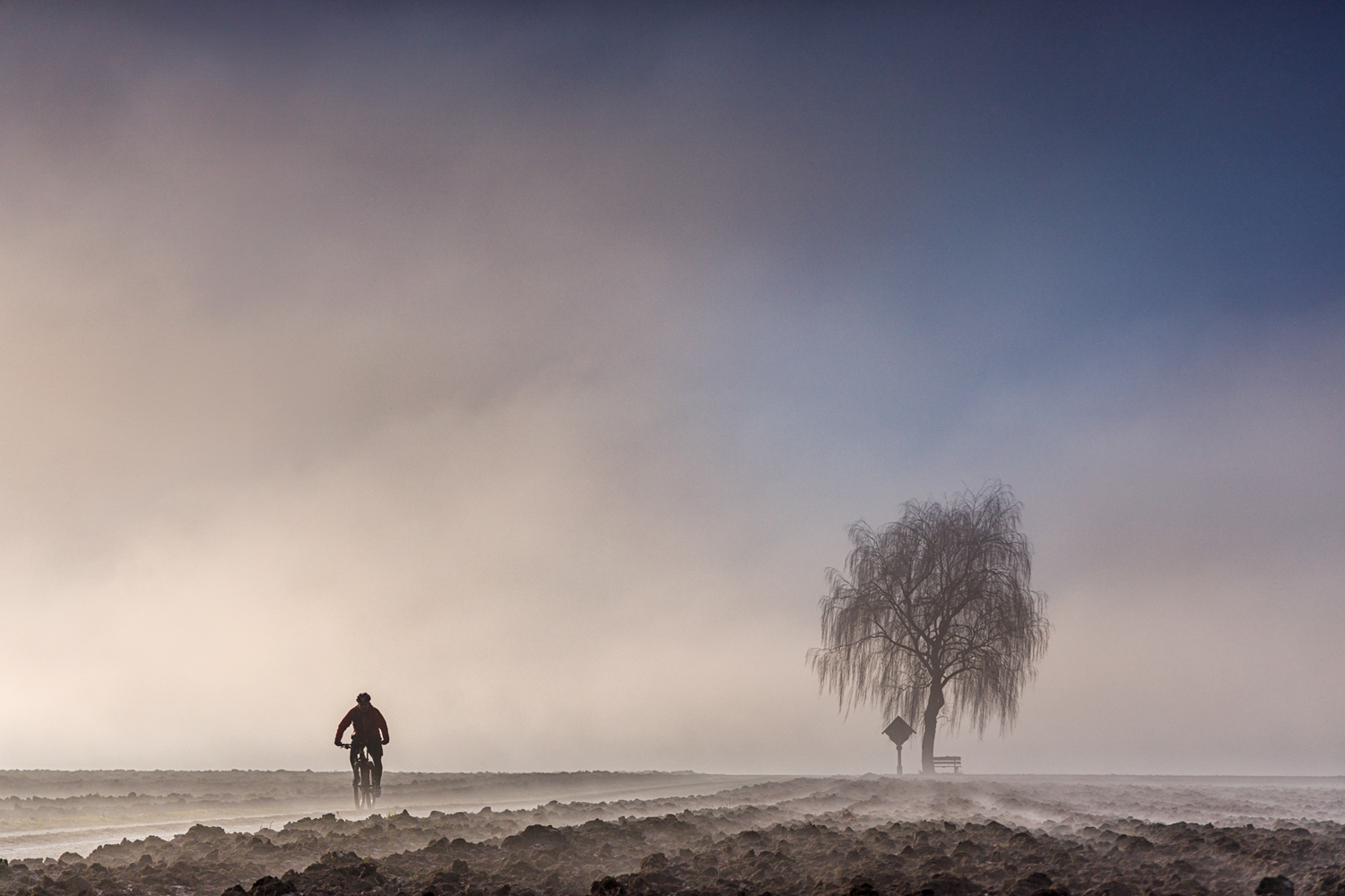 durch den aufziehenden nebel ...