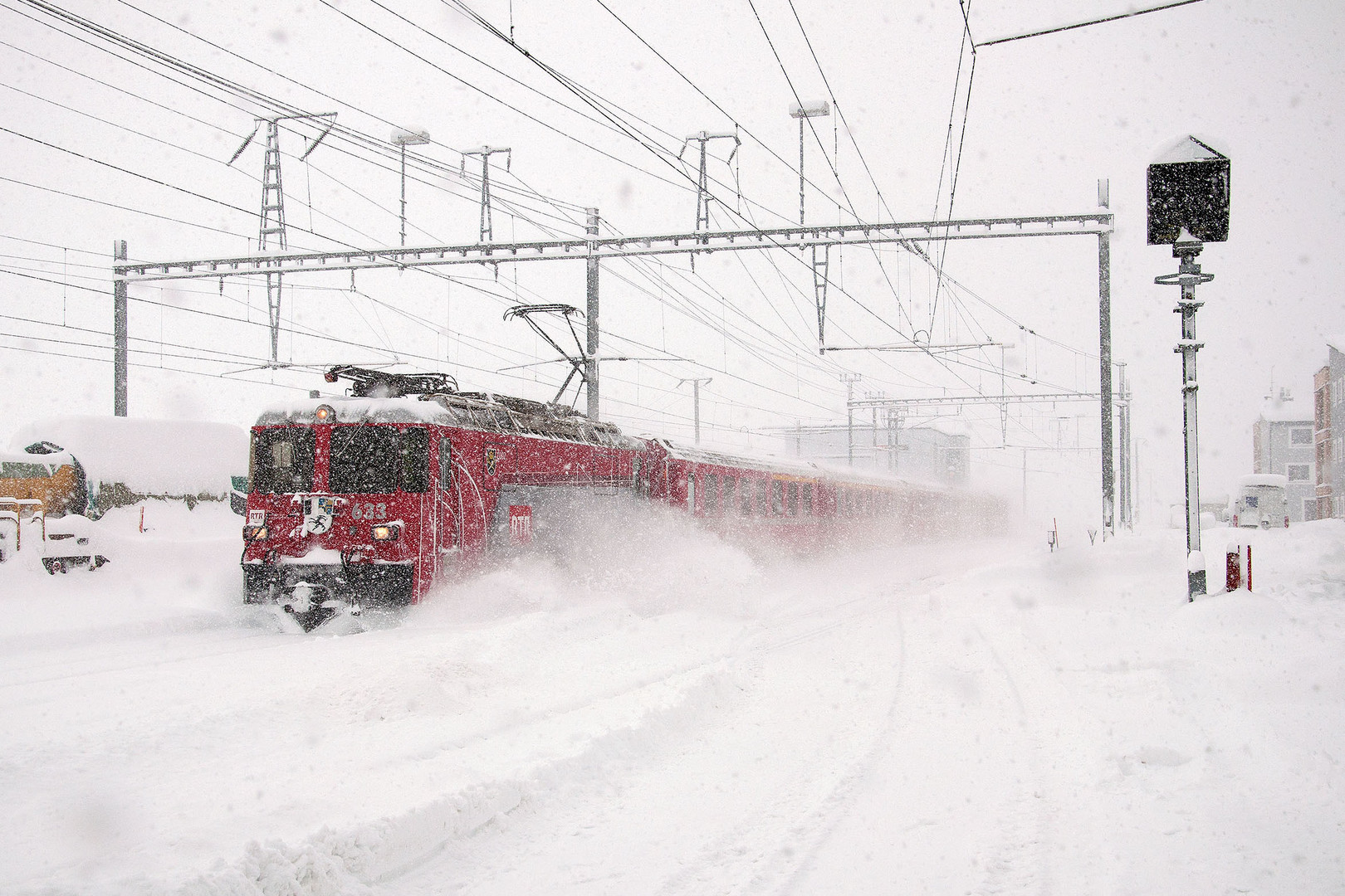 Durch den Neuschnee