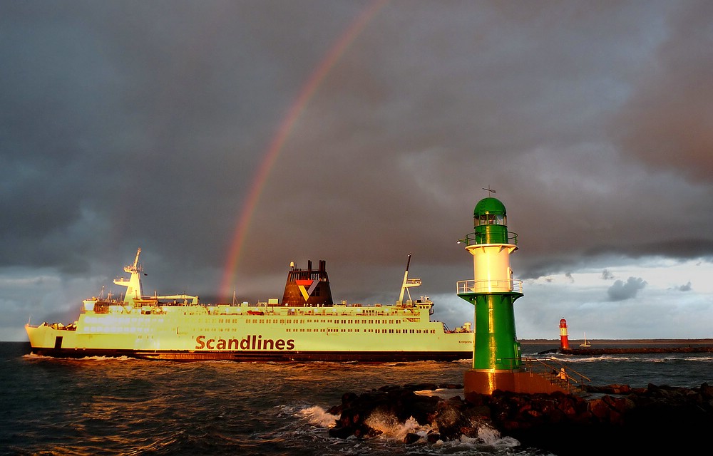 Durch den Regenbogen.