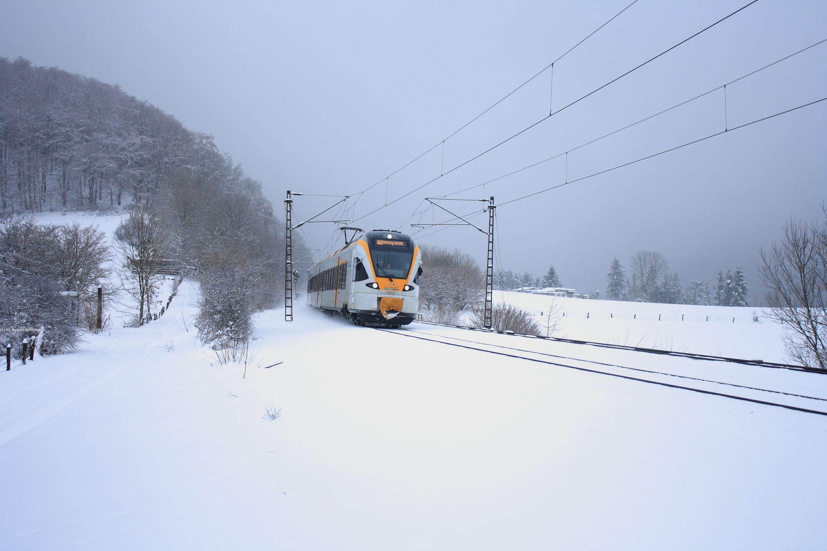 Durch den Schnee mit der Eurobahn