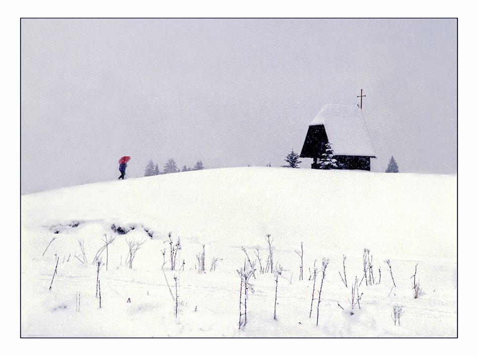 durch den Schnee zum Herrn