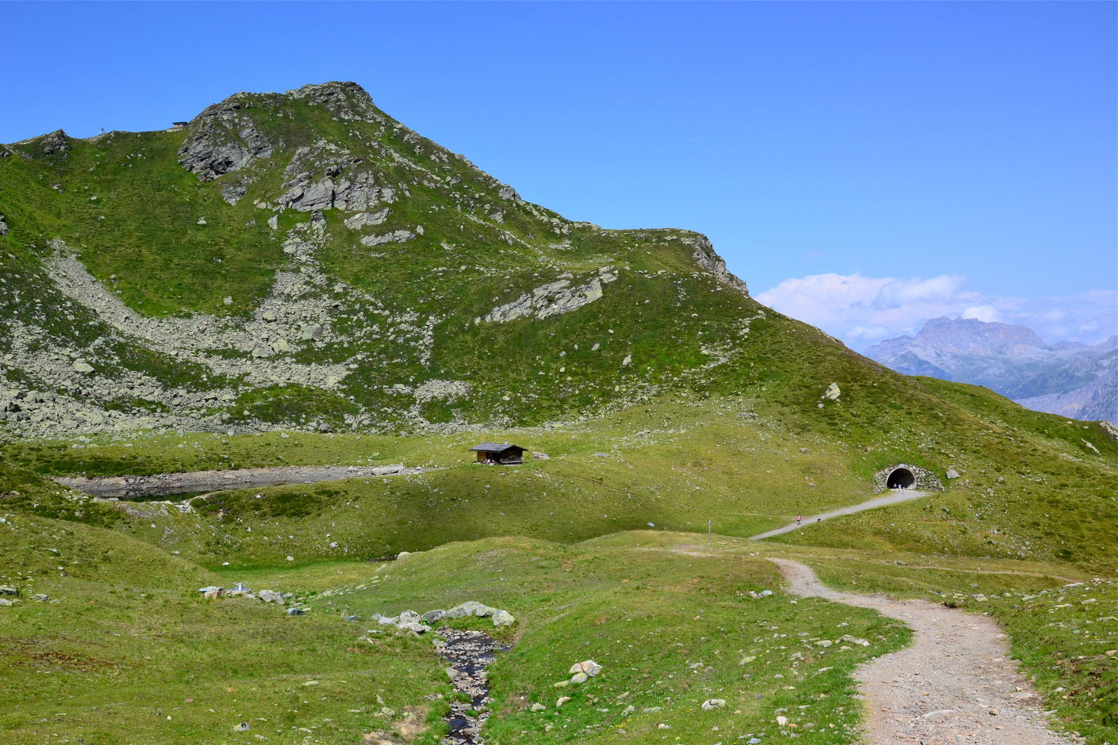 Durch den Skitunnel sind wir nicht gelaufen…