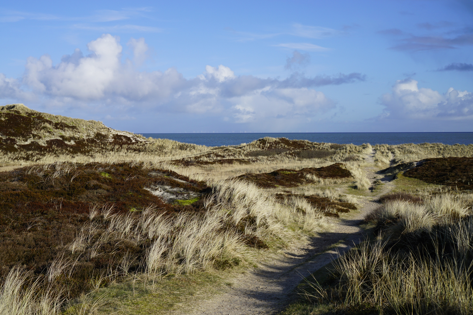 DURCH DIE DÜNEN ZUM WATT - RANTUM AUF SYLT FEBRUAR 2016