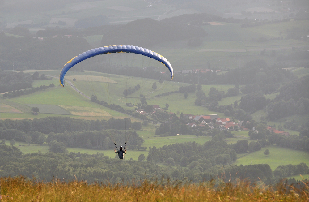 durch die Luft schweben....