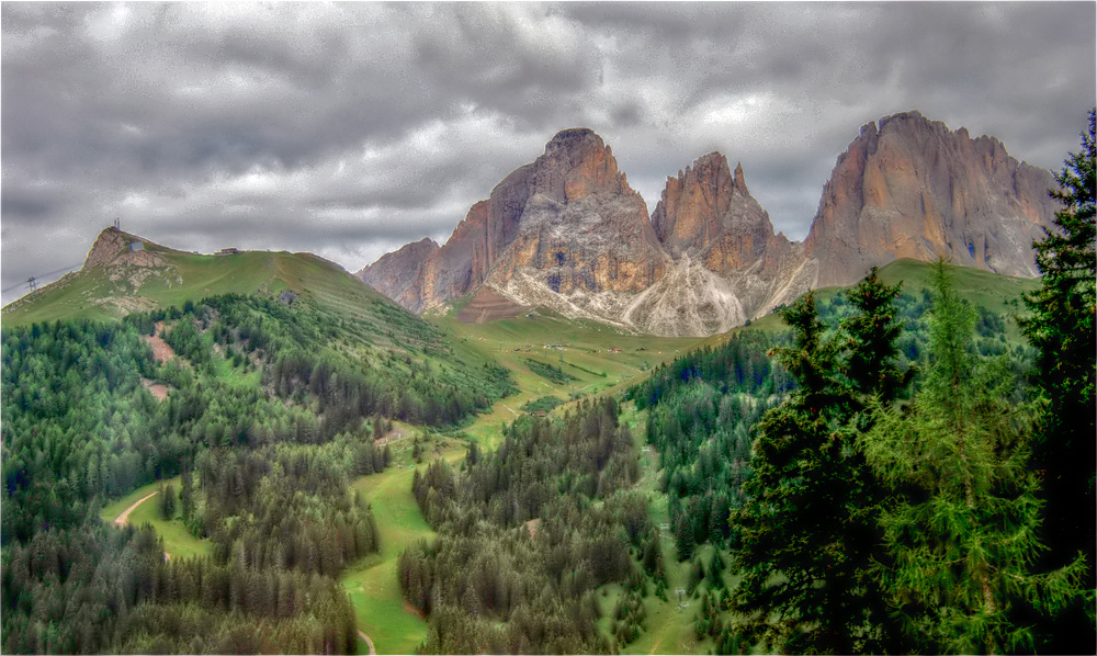 durch die Scheibe - Blick in die Dolomiten (2)