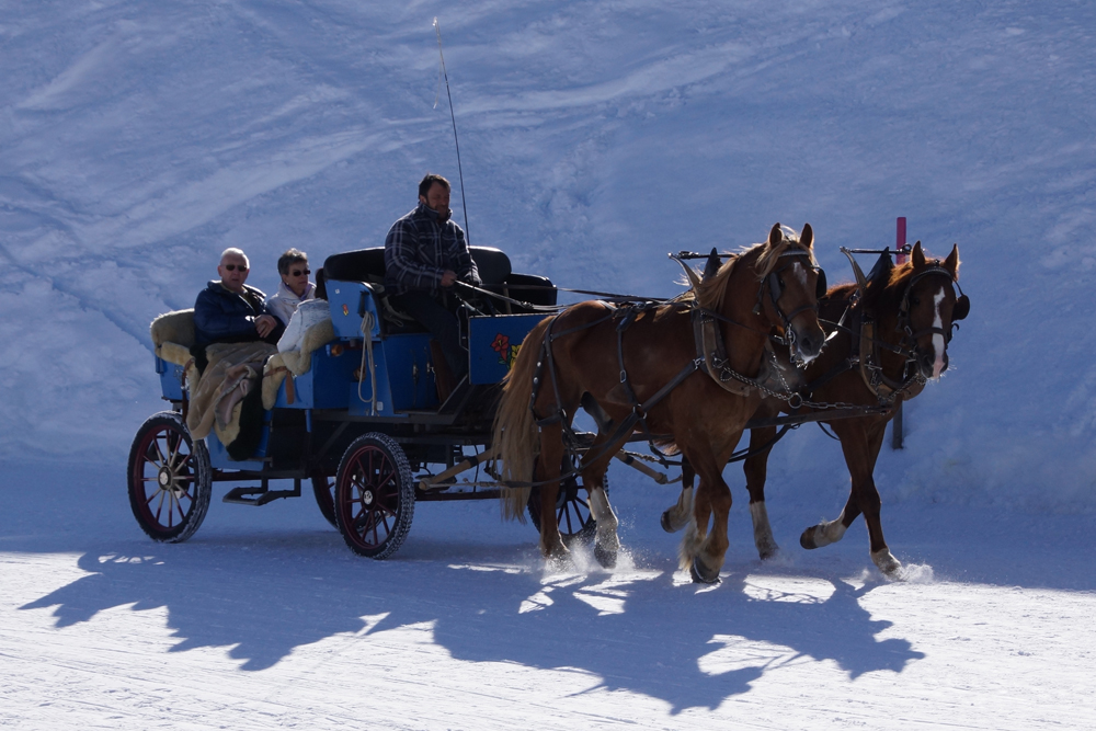 durch die Winterlandschaft…