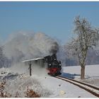 Durch die winterliche Landschaft bei Naundorf