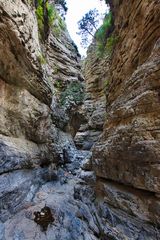 Durch diese hohle Gasse muss man kommen - Passage in der Imbros-Schlucht