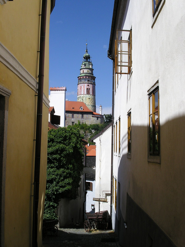 Durch diese hohle Gasse...Ceský Krumlov (Böhmisch Krumau)