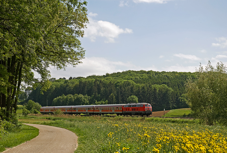 durch felder, wiesen und wälder