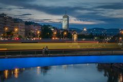 Durchblick am Donaukanal